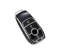 Guscio Scocca Chiave Copertura Della Cassa Chiave Dell'automobile TPU Shell W177 W205 W213 W222 X167 Per ACESG Classe GLC CLE CLA GLB GLS Cover Guscio Chiave(Silver Black)