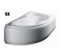 GUSCIO VASCA ANGOLARE MOD. GRAZIA CON PANNELLO cm 150x100 Sinistra