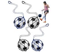 GUSDYIT 4 reti elastiche per palloni da calcio per bambini, per giocare a mani libere (adatta a palle di dimensioni 3, 4, 5)