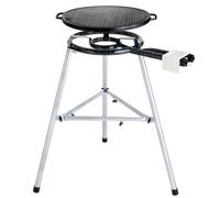 Gussgrillplatte Ø 45 CM, Entrambi Utilizzabile, Incl. Paella-Grill-Set