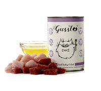 GUSSTO Cat Fresh Turkey & Duck cibo umido per gatti a base di tacchino e anatra 6x400 g