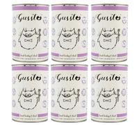 GUSSTO Cat Fresh Turkey & Duck cibo umido per gatti a base di tacchino e anatra 6x400 g