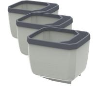 Gusta Garden Herbs Buddy - Set di 3 Pezzi - grigio chiaro