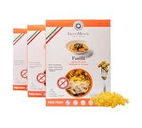Gustamente Pasta Senza Glutine all’Uovo Trafilata al Bronzo. Fusilli Senza Lattosio Fonte di Proteine Senza Conservanti e a Basso Contenuto di Zucchero. Made In Italy - 3 x 200g
