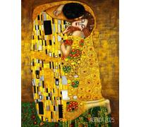 Gustav Klimt Agenda Annuale 2025: Il Bacio | Jugendstil Art Nouveau | Diario Settimanale per Organizzare Giorni Occupati | Arte d'Oro | Pianificatore Giornaliera 2025