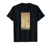 Gustav Klimt Albero della Vita Dipinto Botanico Maglietta