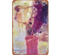 Gustav Klimt Gemalter Kompositionsentwurf Zur Medizin Art Nouveau Stampe e poster Gustav Klimt Canvas Wall Art Fine Art Decorazione da parete Donna Pittura astratta Metallo Tin Signs Room Stuff Wall