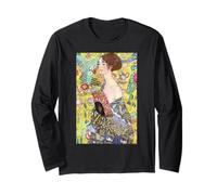 Gustav Klimt Lady with a Fan Maglia a Manica