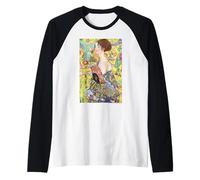 Gustav Klimt Lady with a Fan Maglia con Maniche Raglan