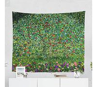 Gustav Klimt Pittura A Olio Arazzo Appeso A Parete Tappetino Da Spiaggia Bohémien Coperta In Poliestere Tappetino Yoga Casa Camera Da Letto Tappeto Artistico Decorazione Casa (L) 150 × (A) 130 cm G