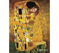 Gustav Klimt Planner 2026: The Kiss Daily Organizer (12 Months) | Romantic Gold Art Nouveau Painting | Austrian Art Monthly Scheduler