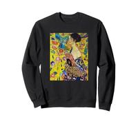 Gustav Klimt - Signora con Un Fan #2 - per Artista Felpa