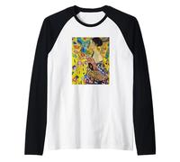 Gustav Klimt - Signora con Un Fan #2 - per Artista Maglia con Maniche Raglan