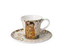 Gustav Klimt Tazza Con Saucer Conica Il Bacio 250ml Goebel Porcellana