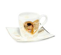 Gustav Klimt Tazza Da Caffè Con Saucer Heart Kiss Per 100Ml Goebel Porcellana