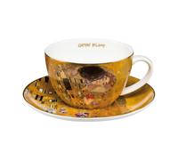Gustav Klimt Tazza Da Tè Con Saucer Il Bacio Per 250Ml Oro Goebel Porcellana