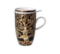 Gustav Klimt Tazza di Tè con Coperchio E Setaccio 450 ML Der Albero Della Vita