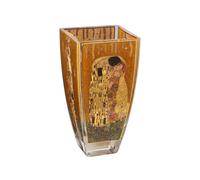 Gustav Klimt Vaso il Bacio H.16cm 8,5x8,5cm Con Decorazione Oro GOEBEL