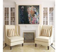 Gustav Klimt vita e morte design quadro stampa tela dipinto telaio arredo casa