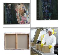 Gustav Klimt vita e morte design quadro stampa tela dipinto telaio arredo casa