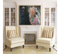 Gustav Klimt vita e morte design quadro stampa tela dipinto telaio arredo casa