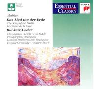 GUSTAV MAHLER Das Lied Von Der Erde (CD)