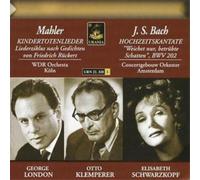 Gustav Mahler Kindertotenleider (Klemperer, Wdr Orchestra) (CD) Album