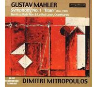Gustav Mahler Symphony No. 1/rob Roy (Mitropoulus, Nbc So) (CD) Album