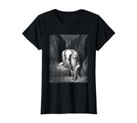 Gustave Dore Illustrazioni Dante Alighieri Divina Commedia Maglietta, Donna, Nero, XS