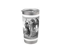 Gustave Dore Jacob lotta con l'Angelo 1855 Bicchiere termico in acciaio inox doppia parete