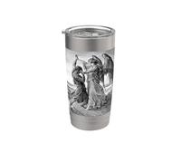 Gustave Dore Jacob lotta con l'Angelo 1855 Bicchiere termico in acciaio inox doppia parete