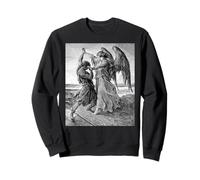 Gustave Dore Jacob Lotta con l'Angelo 1855 Felpa
