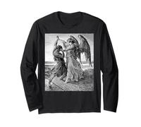 Gustave Dore Jacob Lotta con l'Angelo 1855 Maglia a Manica