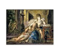 Gustave Moreau - Kit per dipingere con i numeri, per adulti, Sansone e Delila, kit per la decorazione della casa, idea regalo