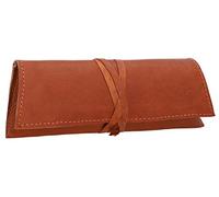 Gusti Astuccio in Pelle Marrone Vintage per Penne, Portapenne Resistente e Capiente, Design Elegante per Scuola, Ufficio, Università, Articoli di Cancelleria