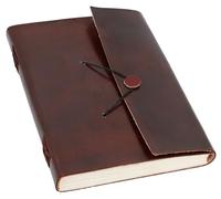 Gusti Book Leder - Ela Notebook Sketchbook Guest Book Your B5 Brown Leder