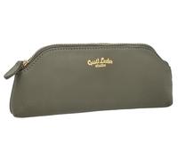 Gusti Edla - Borsa per cosmetici in pelle, da donna e da uomo, colore: grigio pelle, grigio.
