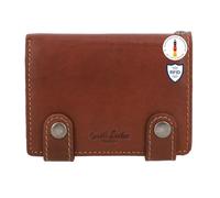 Gusti Leder studio ''Ben'' portamonete portafoglio banconote monete vintage vera pelle festa disco unisex marrone scuro 2A13-22-6
