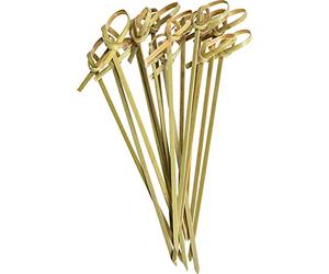GUSTO Stuzzicadenti da cocktail in bambù da 12 cm [300 pezzi] con nodo per antipasti, panini, bevande e contorni (precedentemente confezione comoda)