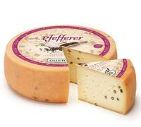 GUSTOS - Formaggio Altoatesino di Montagna, al pepe e cipolla, 650 g, il Formaggio a Pasta Semidura dal Sapore deciso e speziato