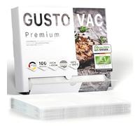 GustoVac Sacchetti per sottovuoto per alimenti plastica ruvidi 30 x 40cm trasparenti - 100 Sacchetti buste sottovuoto per alimenti - Buste per sottovuoto per alimenti sacchetti sottovuoto