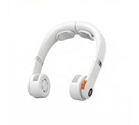 Gusweet Ventilatore portatile da collo con display a LED, 5 velocità, presa girevole, ventilatore senza pale, raffreddamento a 360°, sicuro per capelli lunghi, ricaricabile USB-C, ventilatore