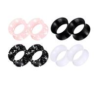 GUSXPPD 4 Paia Di Tunnel Auricolari In Silicone, Tunnel In Silicone Per La Carne, Tunnels Per Le Orecchie, Espansori A Doppia Svasatura, Tappi Flessibili Per Tunnels Della Carne 6-25mm (22mm)