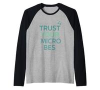 Gut Health Warrior Microbiome Pride Connessione cerebrale intestinale Maglia con Maniche Raglan