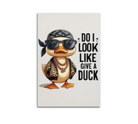 GUTAITER Poster motivazionali con scritta "Do I Look Like Give A Duck", stampa artistica da parete in stile retrò, per aule, 60 x 90 cm, senza cornice, stile 1