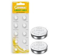 GutAlkaLi Batterie alcaline a bottone AG1, LR621, LR60, 364 SR621SW 1,5 V