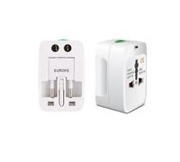 GUTE LINES Adattatore Universale da Viaggio, Adattatori Prese Caricatore 250V, Adattatori Multiregionali per USA/UK/EU/AUS/CHN, Universal Plug Adapter