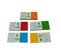 GUTE LINES Blocchetti Numerati 1-100, 100 Pagine, per Sagre, Eventi, Lotterie, ecc. (Colorato, 5 BLOCCHI 1-100)