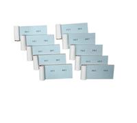 GUTE LINES Blocchetti Numerati, 100 Pagine, Formato 6 x 13 cm, per Sagre, Eventi, Lotterie, ecc. (Multicolore, 10PCS Numerati da 1-1000)