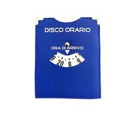 GUTE LINES Disco Orario Parcheggio, Disco Ora di Arrivo 8-20, Disco Orario Europeo Unificato, Chip del Carrello, Timer Parcheggio per Auto Camion Camper (Blu Reale)